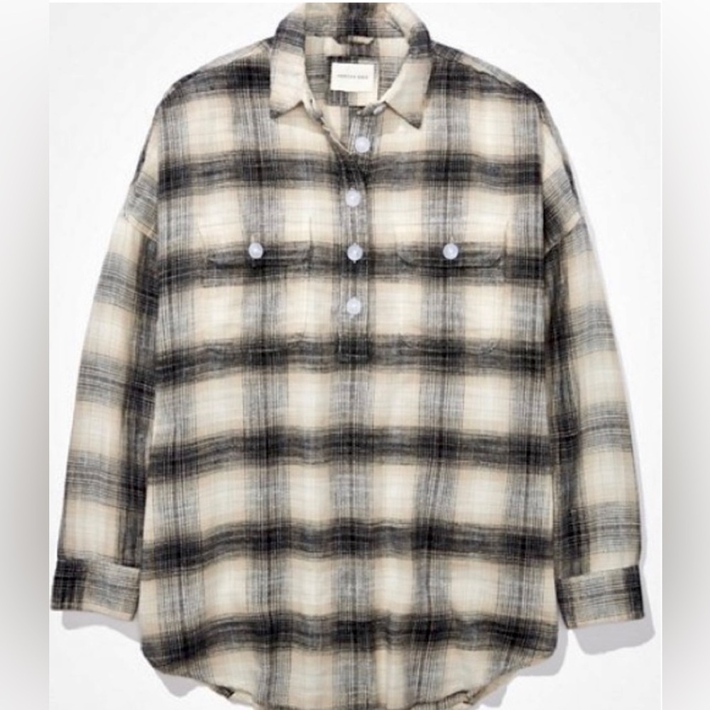 AE Oversized Pullover Flannel